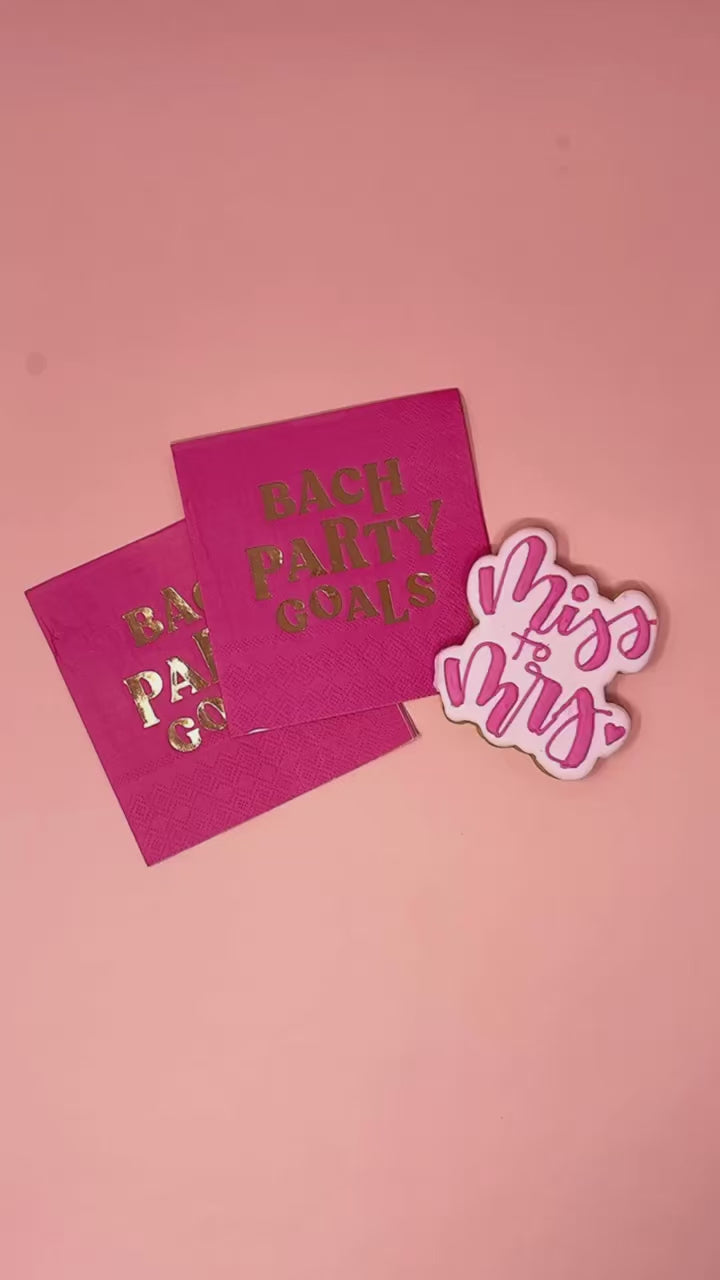Bach Party Goals Napkins (24 Pack)