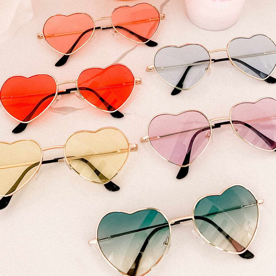 90s Heart Shaped Sunglasses | Bridesmaids Favors, Gifts, Accessories