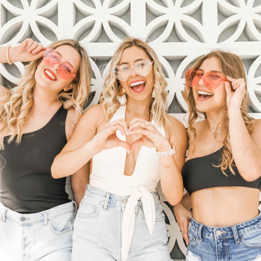 Bachelorette Party Supplies - 90s Heart Sunglasses | Stag & Hen