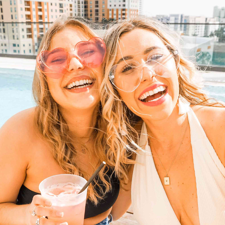 90s Heart Sunglasses Stag Hen