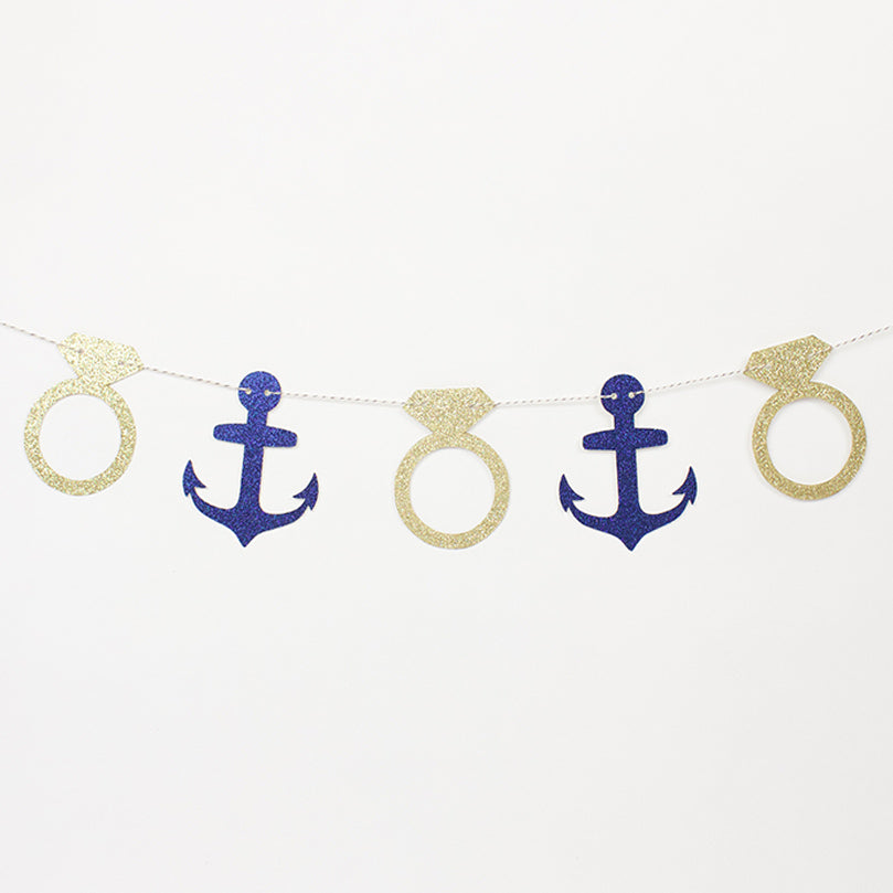 Mini Nautical Party Garland - Stag & Hen