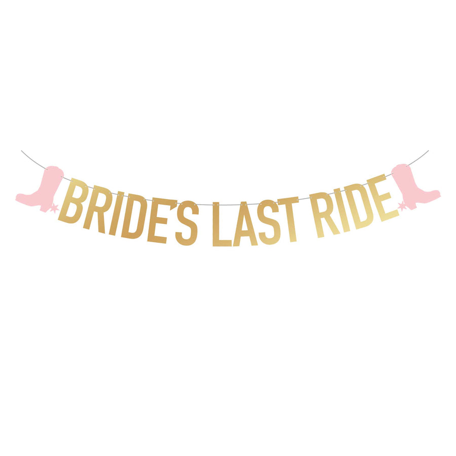 SUPER TALL Bride's Last Ride Banner (2x Taller Than Most Banners)