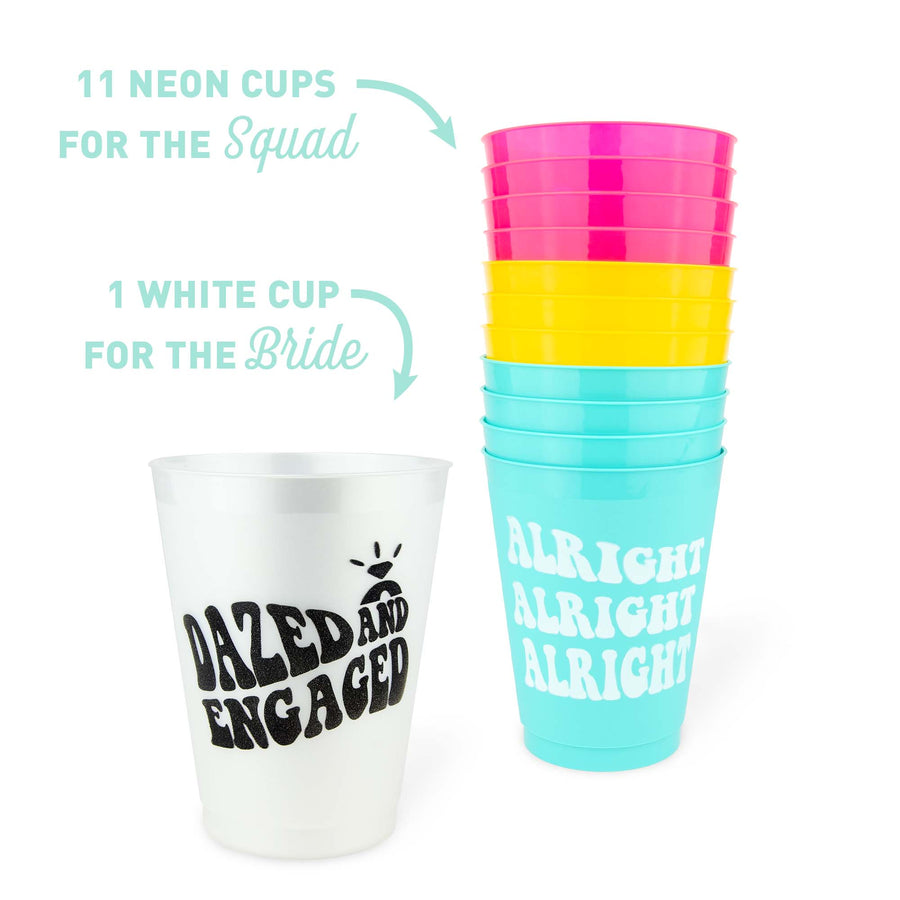 Bachelorette Party Cups | Dazed & Engaged Drinkware, Gifts, Favors, Accessories