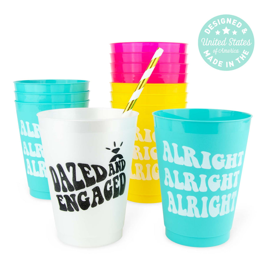 Bachelorette Party Cups | Dazed & Engaged Drinkware, Gifts, Favors, Accessories