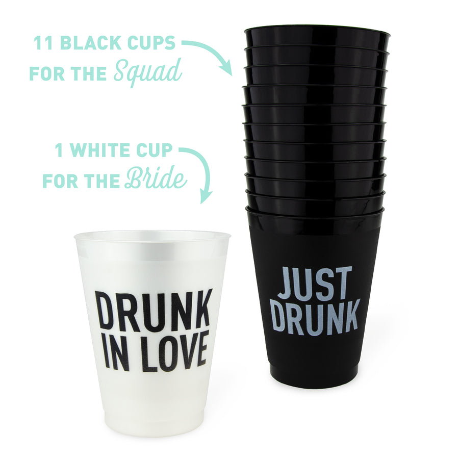 Drunk In Love Bachelorette Party Cups, Drinkware