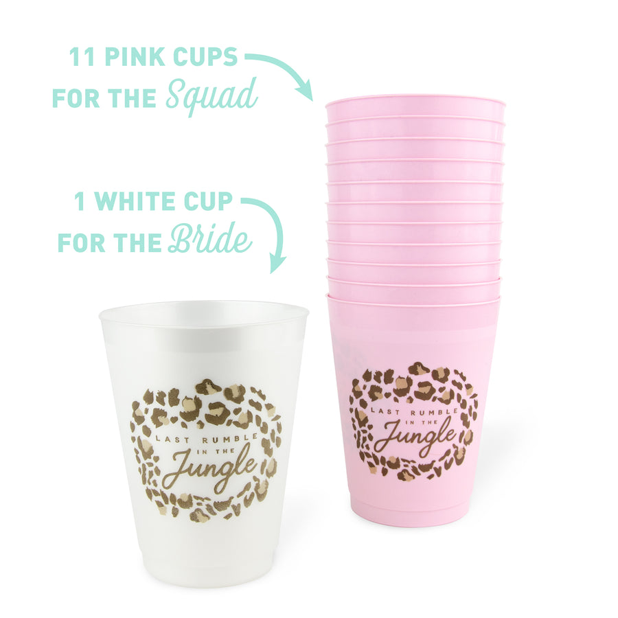Bachelorette Party Cups, Tumblers, Drinkware | Last Ruble In The Jungle Bachelorette Party