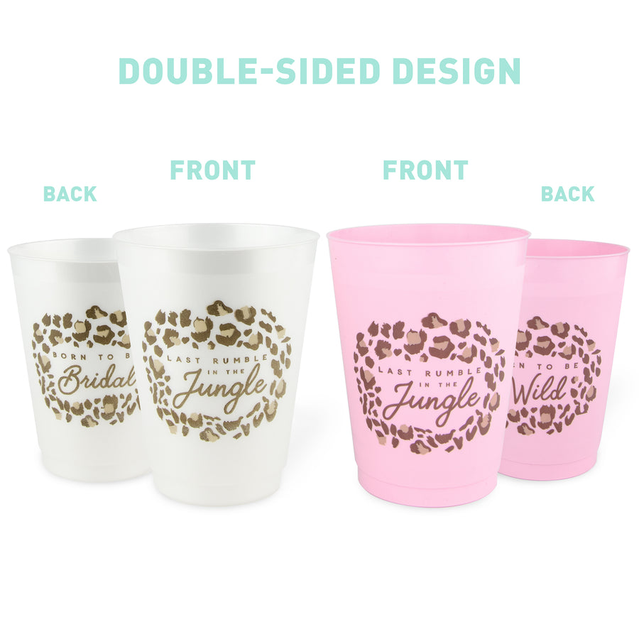 Bachelorette Party Cups, Tumblers, Drinkware | Last Ruble In The Jungle Bachelorette Party