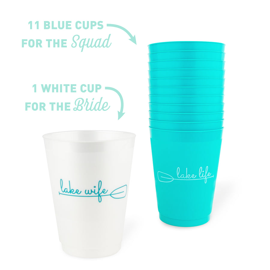 Bachelorette Party Cups, Tumblers, Drinkware | Lake Life, Lake Wife