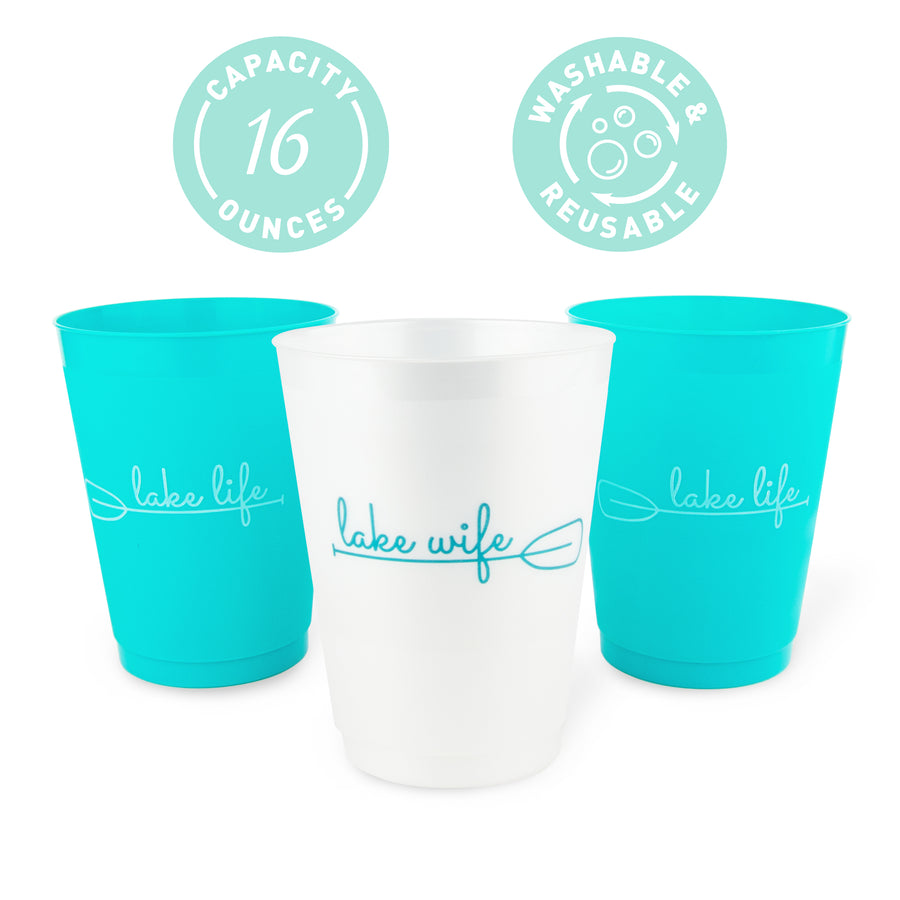 Bachelorette Party Cups, Tumblers, Drinkware | Lake Life, Lake Wife