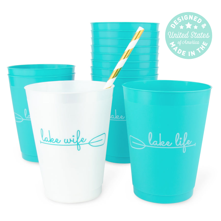 Bachelorette Party Cups, Tumblers, Drinkware | Lake Life, Lake Wife