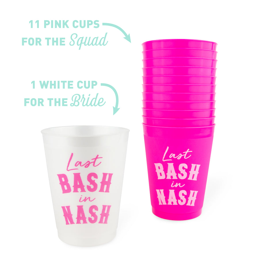 Bachelorette Party Cups, Tumblers, Drinkware | Last Bash In Nash, Nashville Bachelorette Party