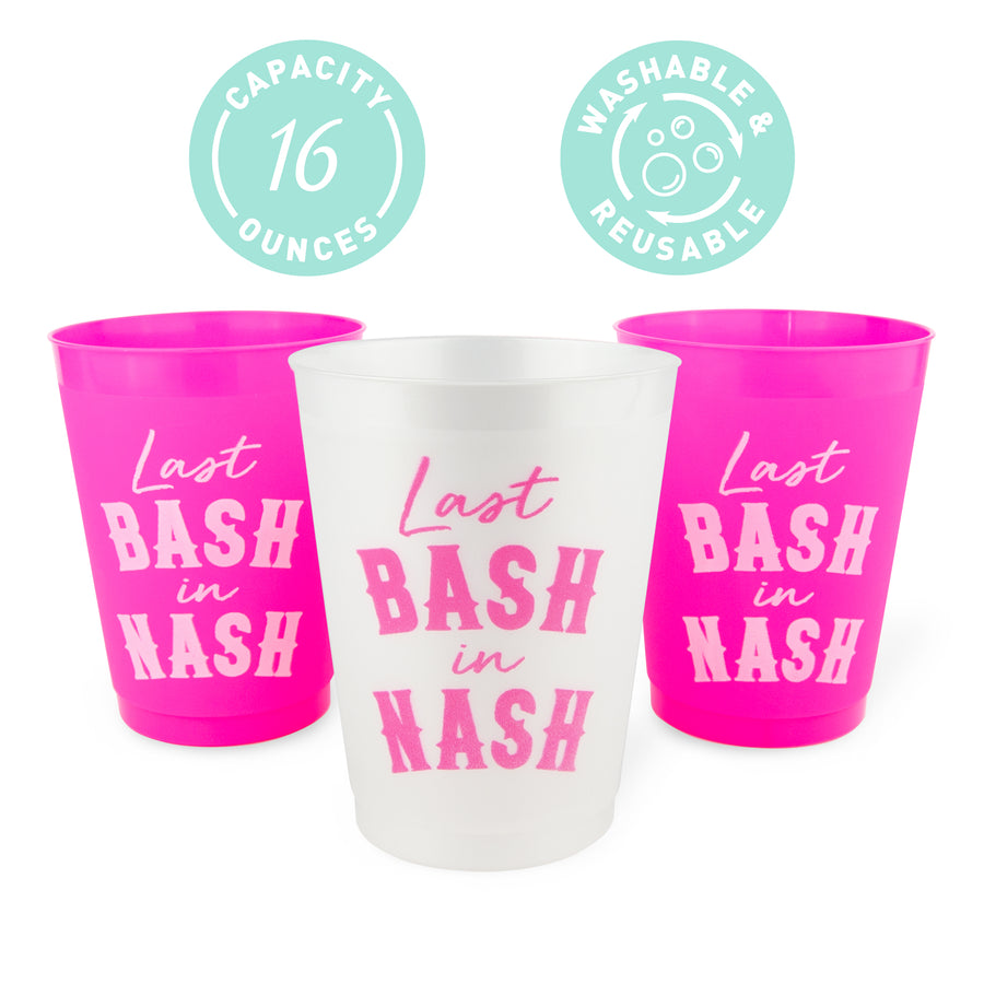 Bachelorette Party Cups, Tumblers, Drinkware | Last Bash In Nash, Nashville Bachelorette Party