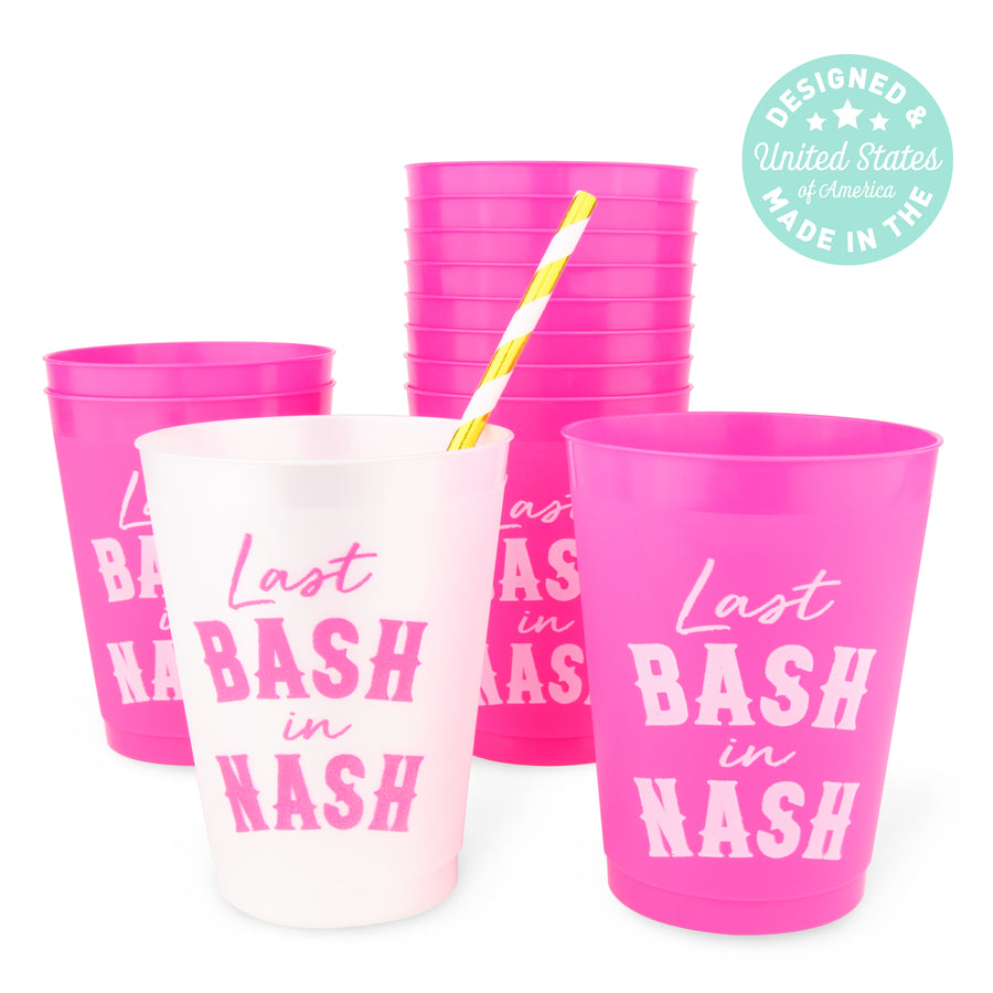 Bachelorette Party Cups, Tumblers, Drinkware | Last Bash In Nash, Nashville Bachelorette Party