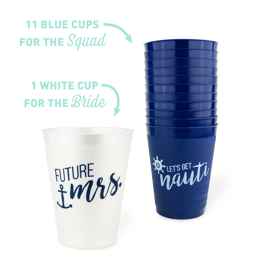  DISCOUNT PROMOS Frosted Plastic Stadium Cups, 10 pack