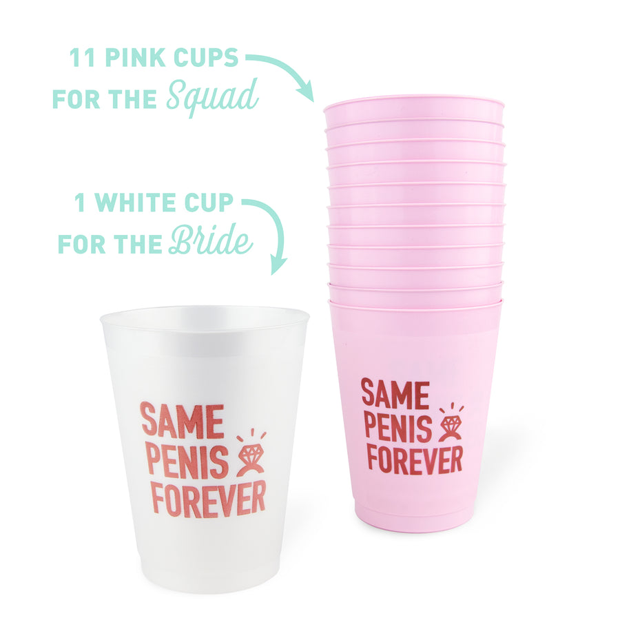 Bachelorette Party Cups, Drinkware, Tumblers | Same Penis Forever