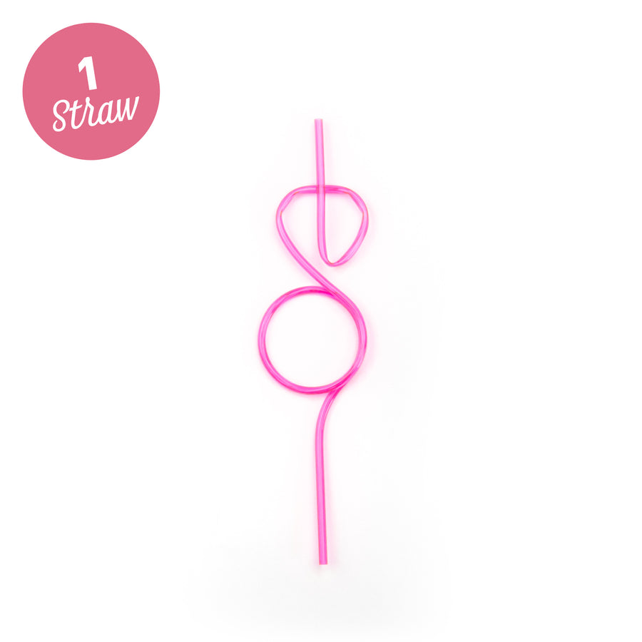Diamond Ring Bachelorette Party Straws - White, Hot Pink, Light Pink