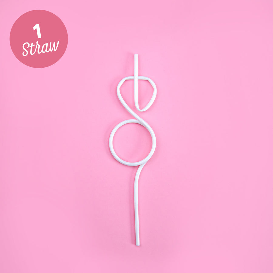 Diamond Ring Bachelorette Party Straws - White, Hot Pink, Light Pink