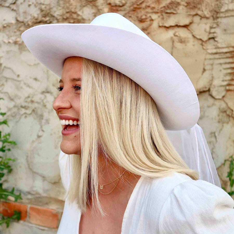 Cowboy Hat Veil for Bride | Country Western Bachelorette Party | Pink Black Cow Print Cowgirl Party Hat | Nashville Austin Bridesmaid Gifts