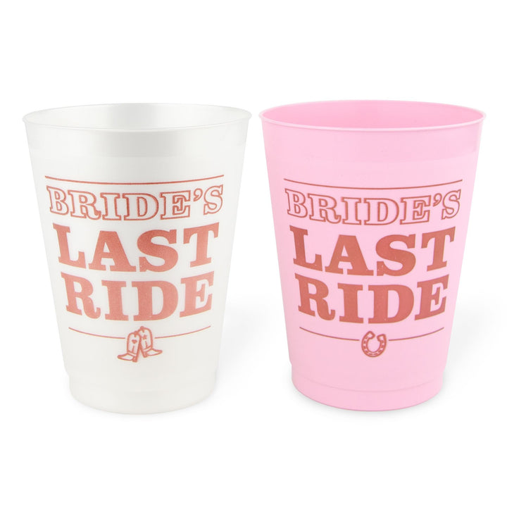 Bachelorette Party Cups, Tumblers, Drinkware | Brides Last Ride, Country Western, Nashville, Austin, Scottsdale Bachelorette Party