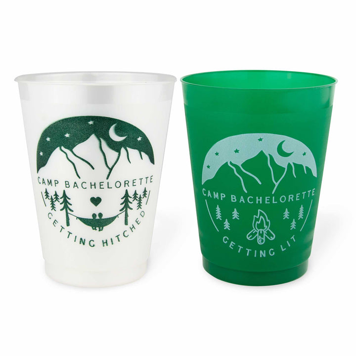 Camp Bachelorette Party Cups, Drinkware