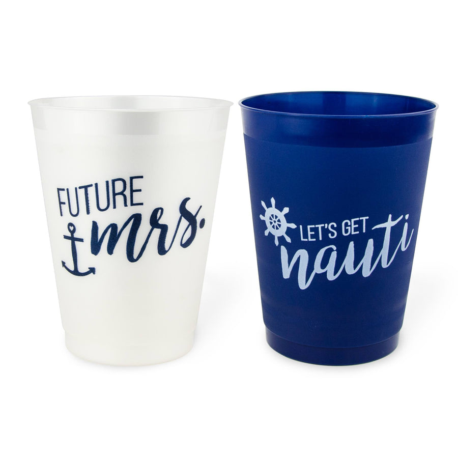 Nautical Bachelorete Party Cups, Drinkware | Frost Flex Let's Get Nauti Bachelorette Party Cups, Drinkware, Decor