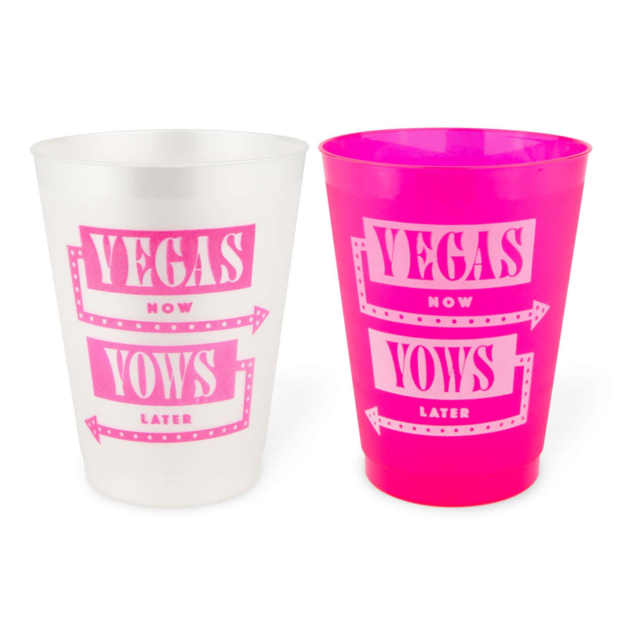 Vegas Now Vows Later Bachelorette Party Cups, Drinkware | Las Vegas Bachelorette Party Decor, Favors, Supplies