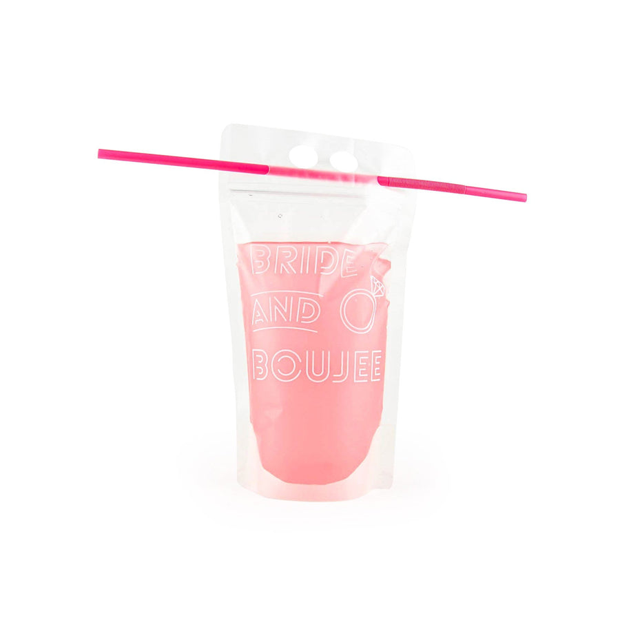 Blank Drink Pouch With Straw, Bachlorette Party, Bridal Party, 21st  Birthday, Drink Pouch, to Go Drink 