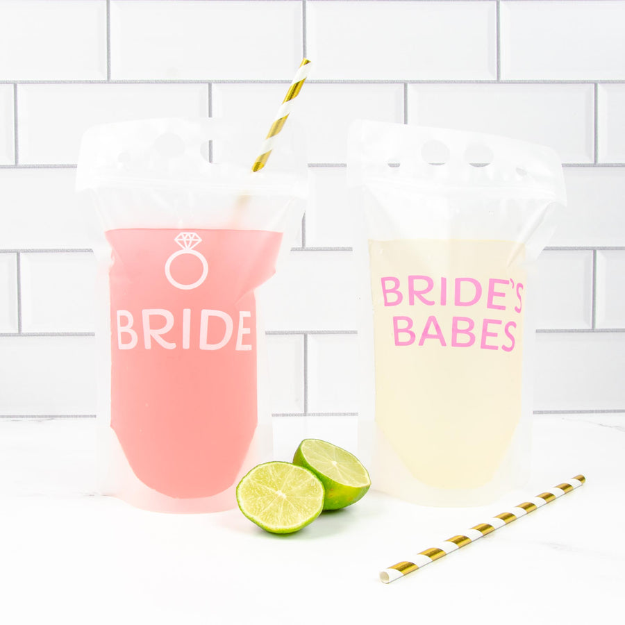 Bride's Babes Bachelorette Party Drink Pouches | Bachelorette Party Gifts, Favors, Accessories, Supplies, Decorations