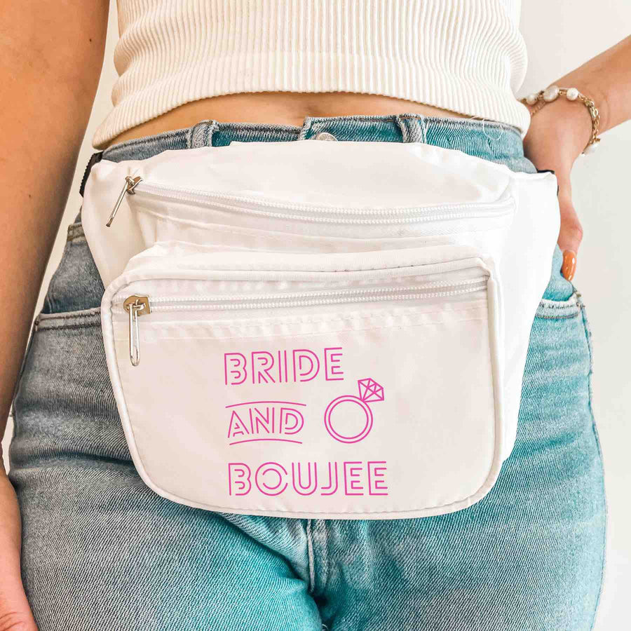 Bachelorette Party Fanny Packs | Bride & Boujee, Bad & Boozy, Bach & Boujee | Bridesmaids Gifts, Favors, Accessories