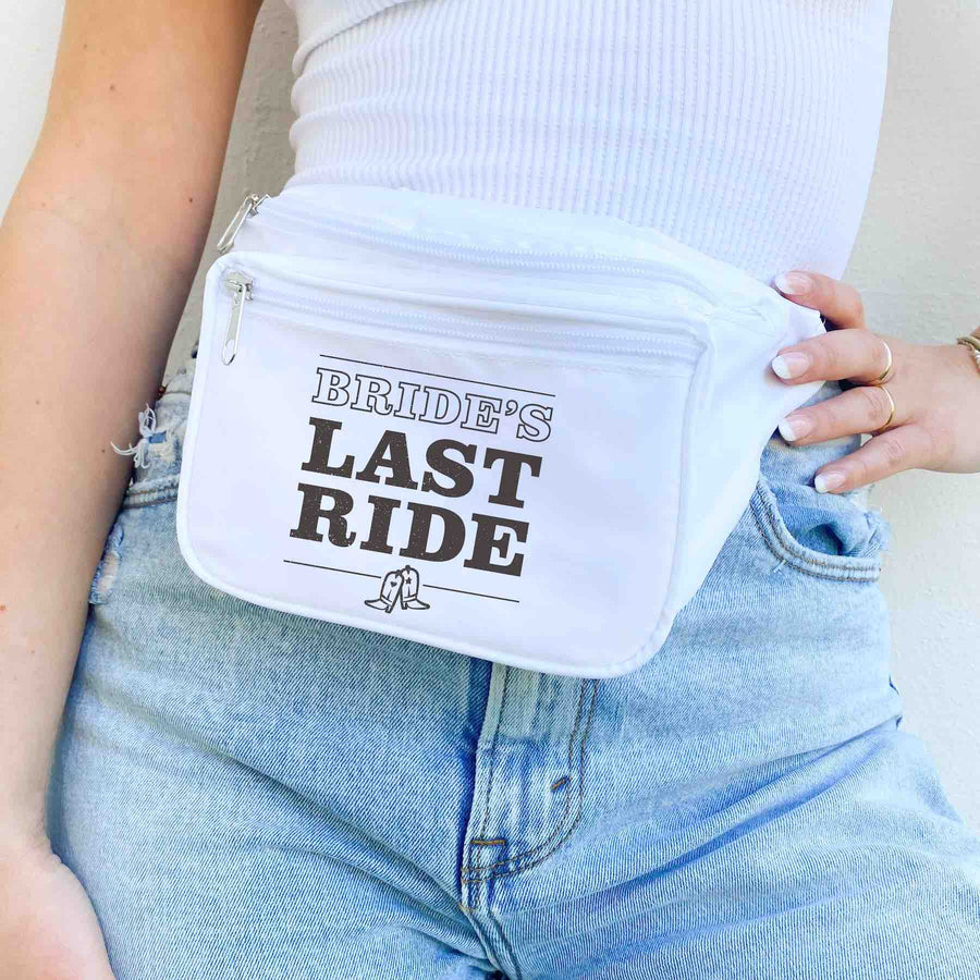 Bachelorette Party Fanny Packs - Brides Last Ride - Nashville, Country Western Bridesmaids Gifts, Accessories, Favors