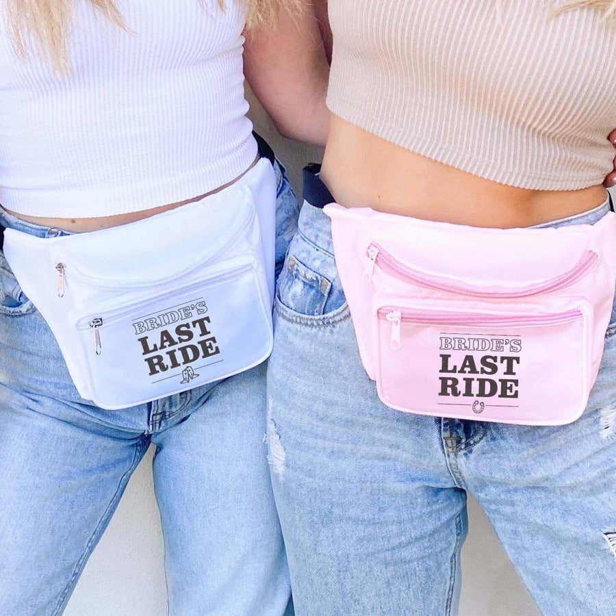 Bachelorette Party Fanny Packs - Brides Last Ride - Nashville, Country Western Bridesmaids Gifts, Accessories, Favors