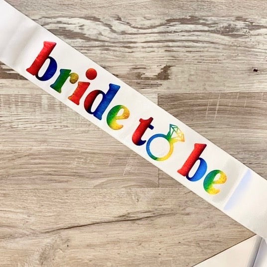 LGBTQ Bachelorette Party Sash