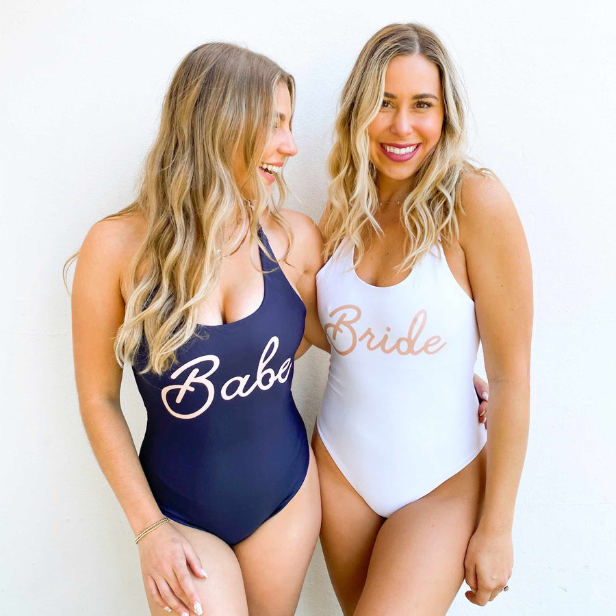 Bride bathing sales suit one piece