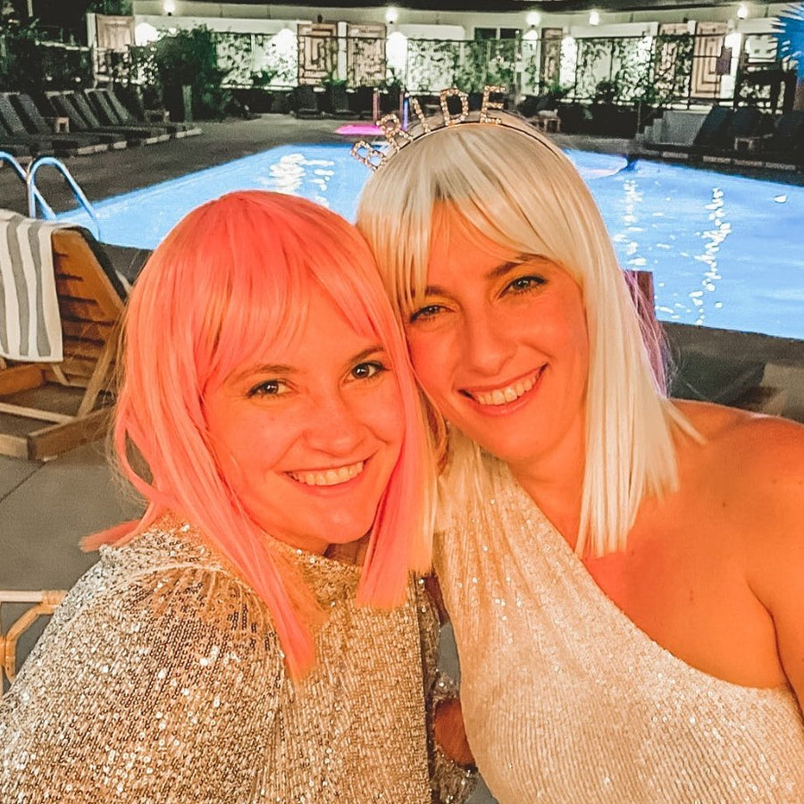 Neon Pastel Bachelorette Party Wigs