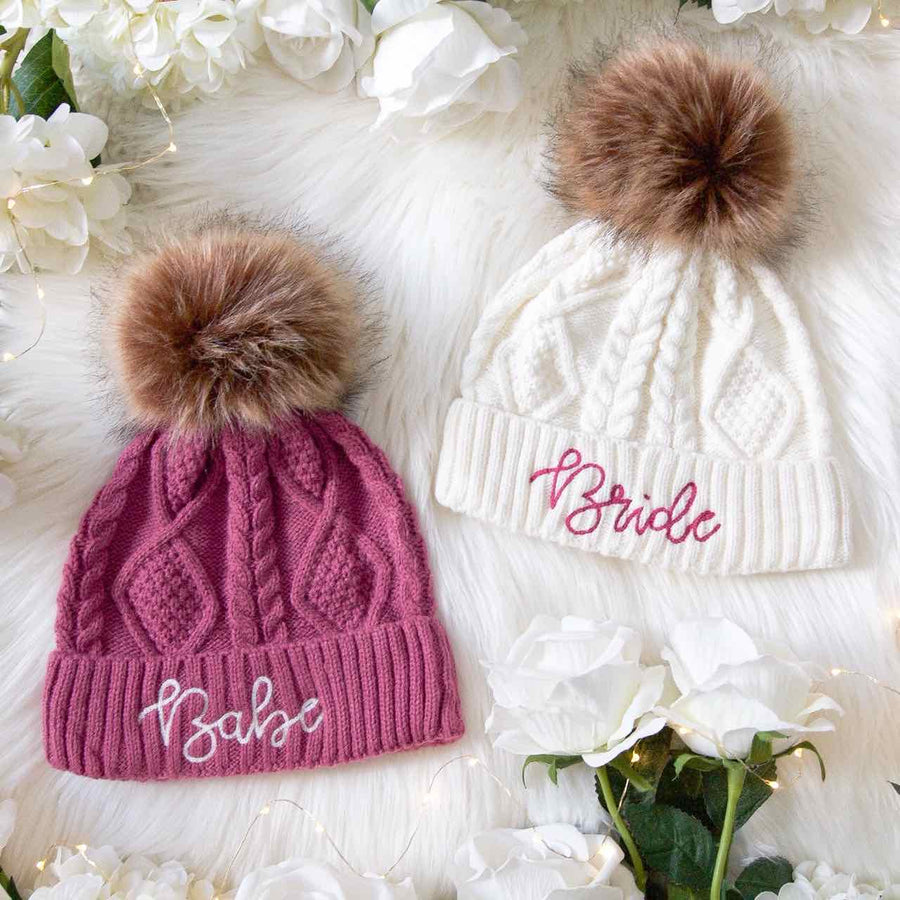 Bachelorette Party Beanies | Winter Bachelorette Party | Bride Beanie