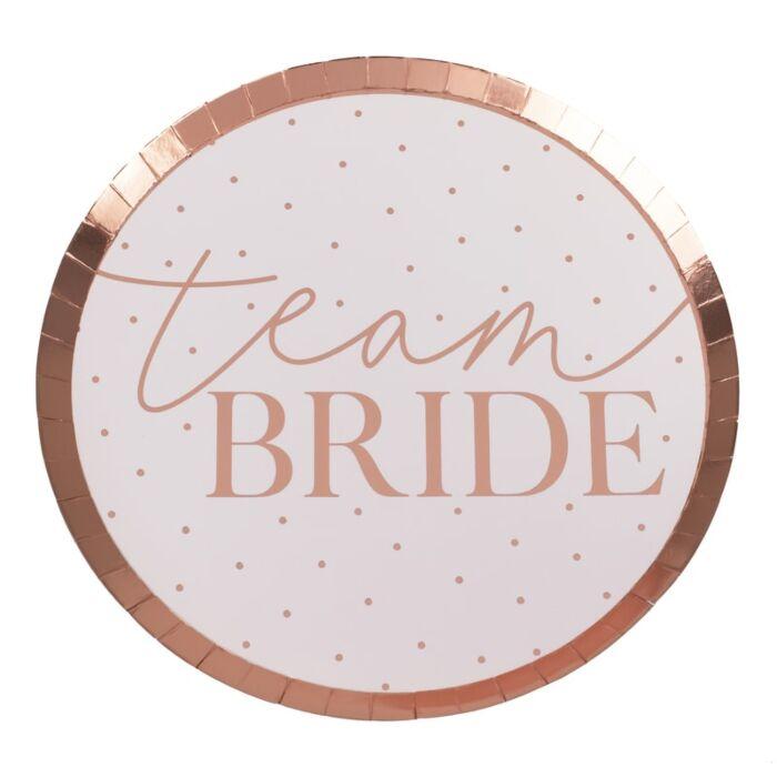 Team Bride Bachelorette Party Plates