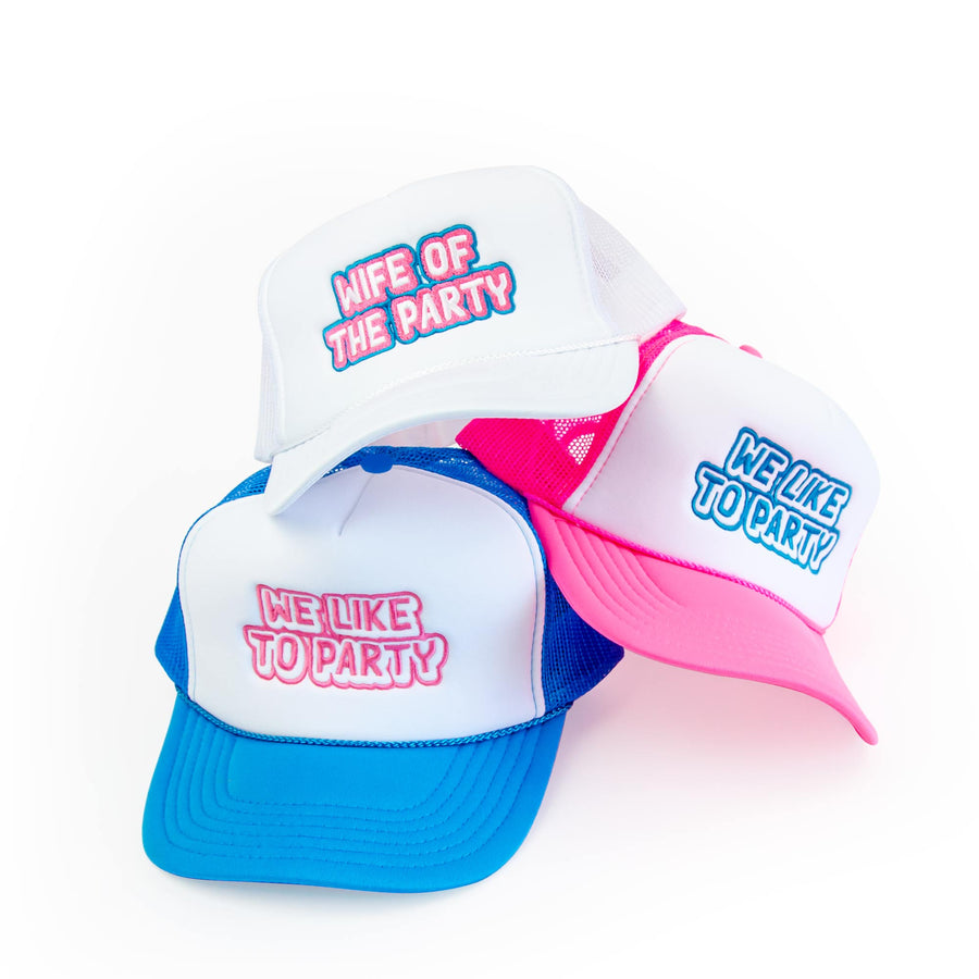 Bachelorette Party Trucker Hats - 1990s We Like to Party - Bridesmaids Gifts, Favors, Accessories