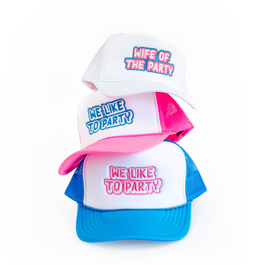 Bachelorette Party Trucker Hats - 1990s We Like to Party - Bridesmaids Gifts, Favors, Accessories