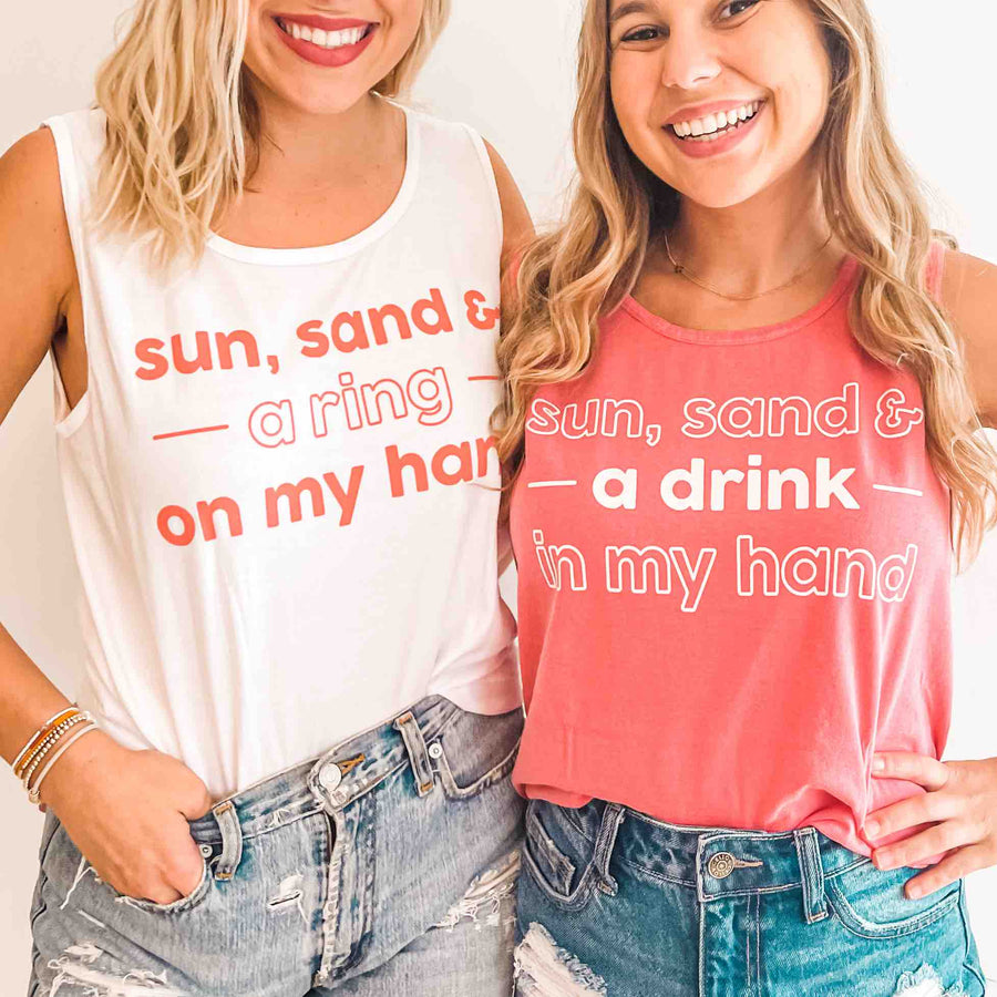 Beach Bachelorette Party Shirts - Sun & Sand - Bachelorette Party Gifts, Favors, Accessories, Tanks, Supplies