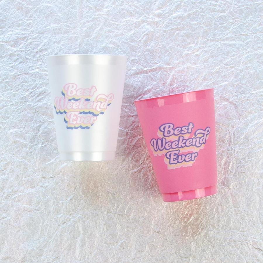 Bachelorette Party Cups | Best Weekend Ever Bridesmaids Gifts, Accessories, Favors, Supplies