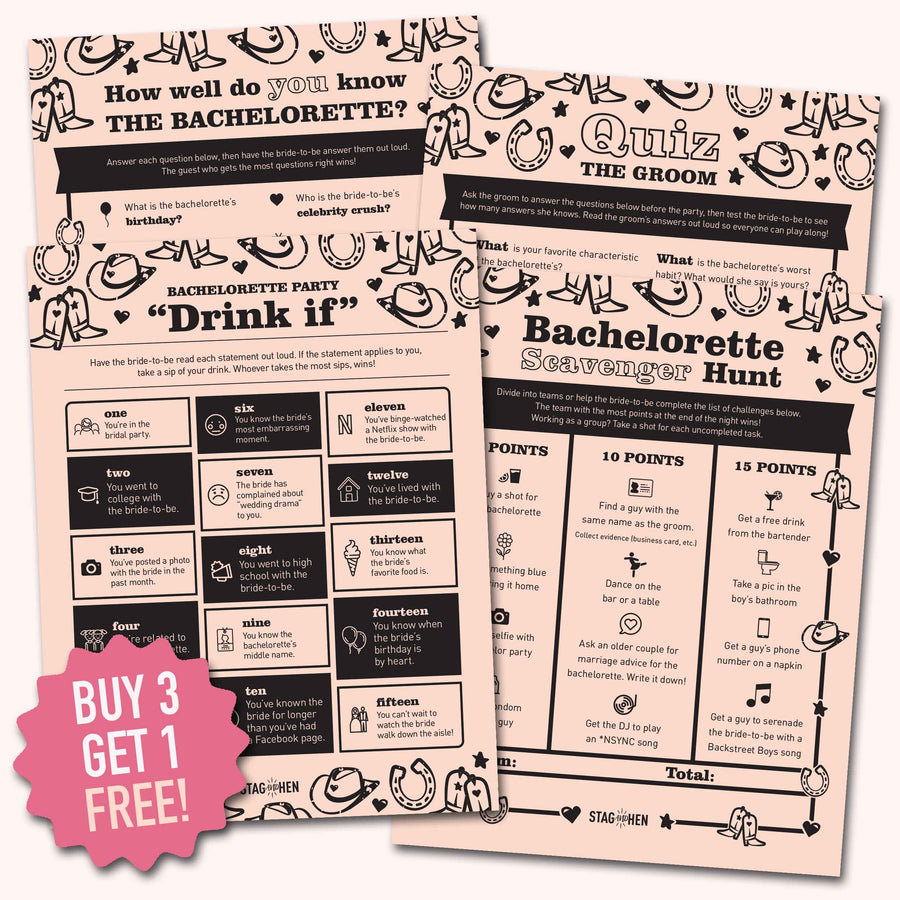 Bride's Last Ride Bachelorette Party Games | Digital Download | Printable PDF Party Activity