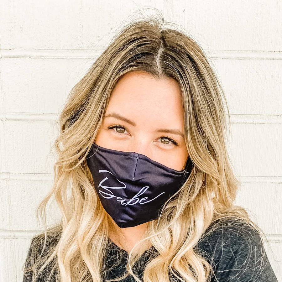 Bride's Babes Bachelorette Party Face Masks for COVID-19 and Coronavirus