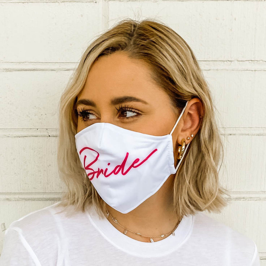 Bride's Babes Bachelorette Party Face Masks for COVID-19 and Coronavirus