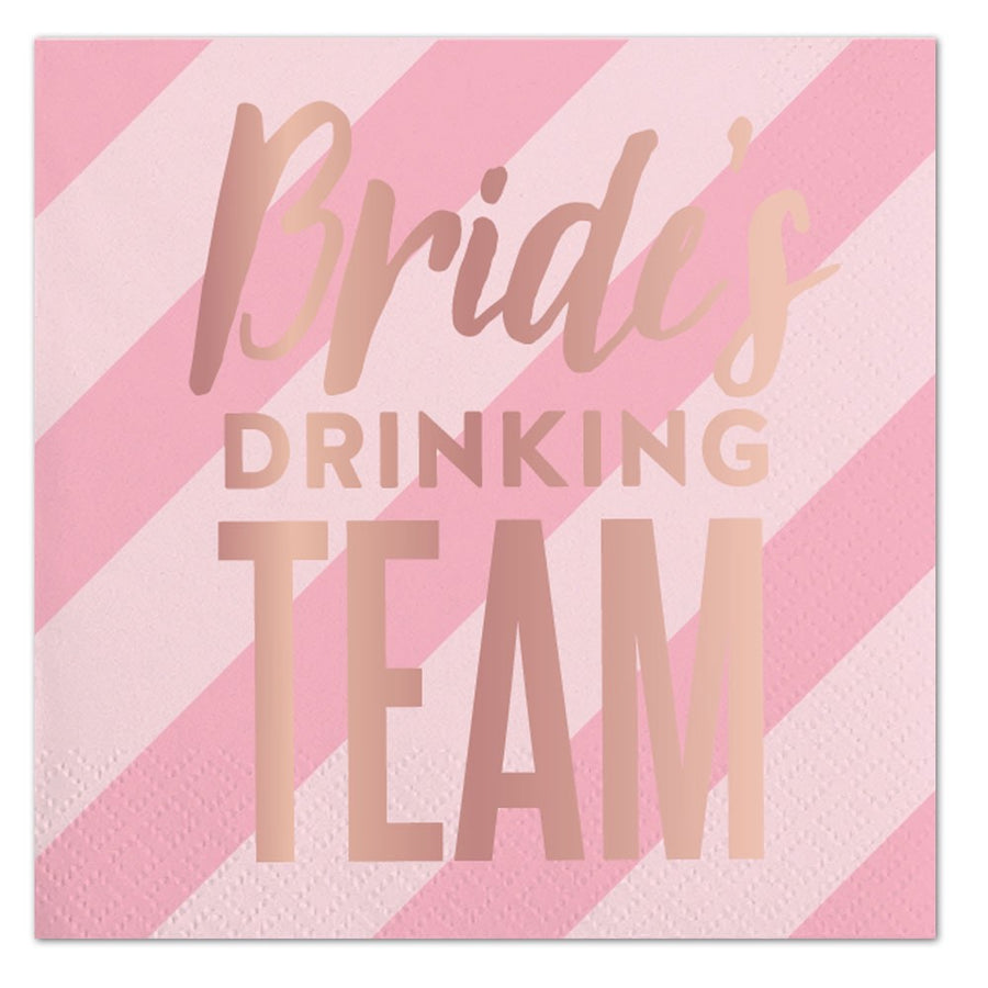 Bride's Drinking Team Napkins - Stag & Hen