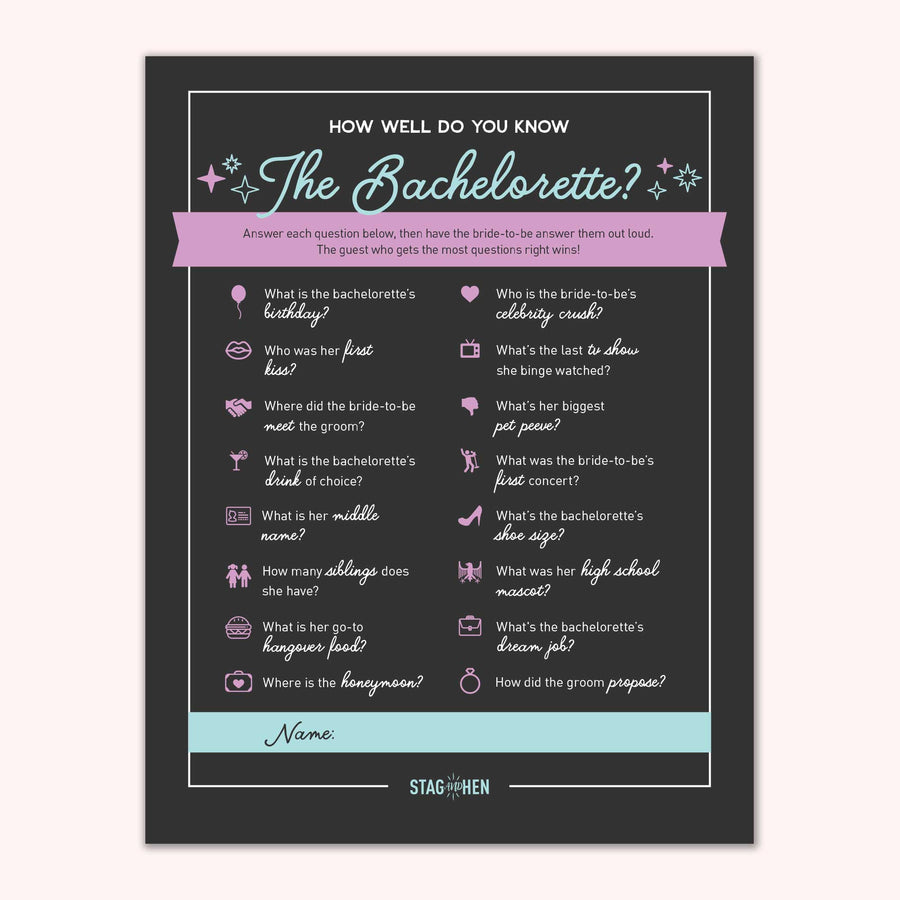 Bride's Last Disco Printable Bachelorette Party Games (Digital PDF Download) | Stag & Hen bride-s-last-disco-printable-bachelorette-party-games-digital-pdf-download-stag-hen