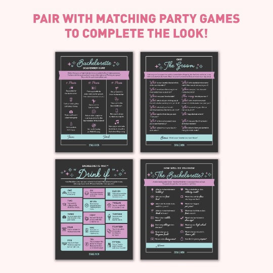 Bachelorette Party Invitation | Brides Last Disco Bachelorette Party Favors, Gifts, Accessories | Printable, Digital Download with Itinerary