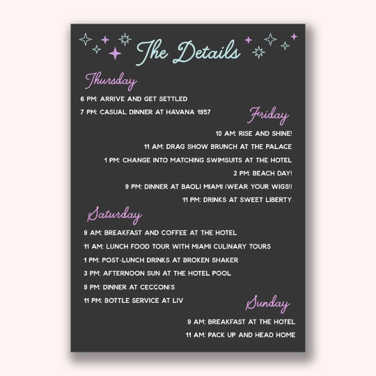 Bachelorette Party Invitation | Brides Last Disco Bachelorette Party Favors, Gifts, Accessories | Printable, Digital Download with Itinerary