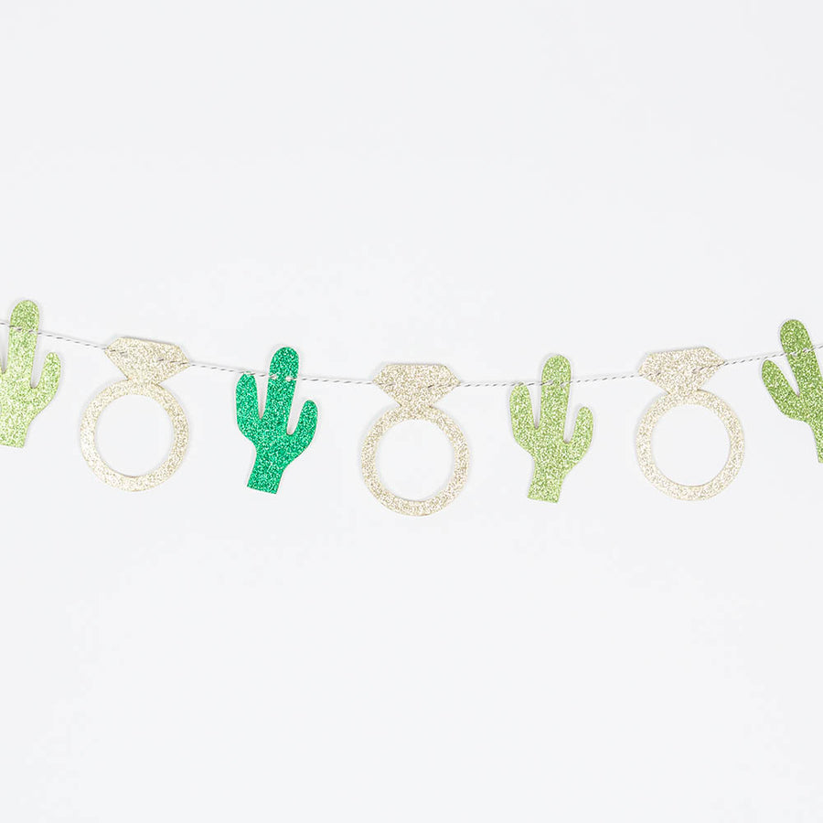 Mini Cactus Party Garland - Stag & Hen