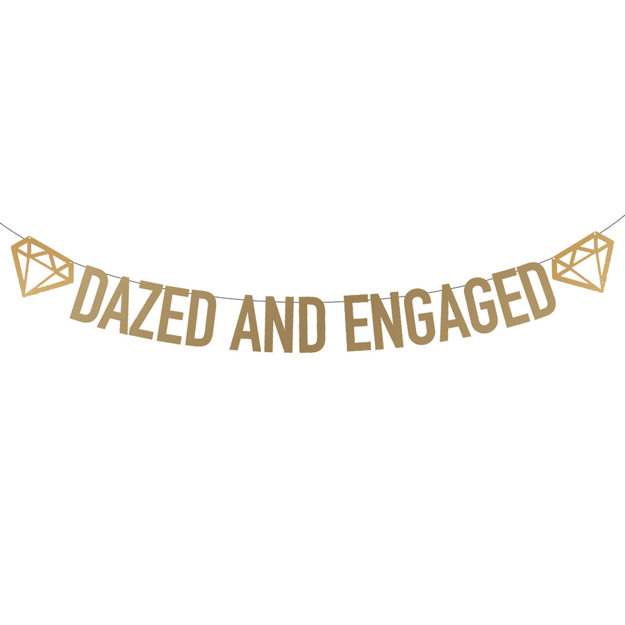 Dazed And Engaged Bachelorette Party Banner | Bridal Party, Bridesmaids Decorations Favors Accessories Gifts