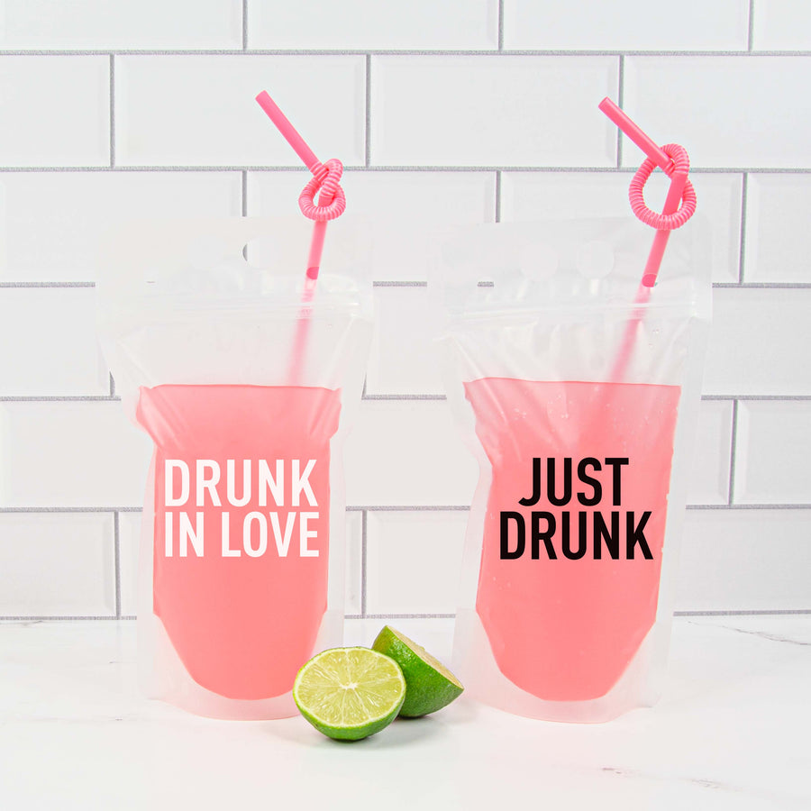 Drunk In Love Bachelorette Party Drink Pouches | Beyonce Bridesmaids Gifts, Favors, Accessories